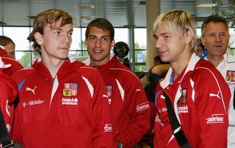 Natěšení! Zleva: Milan Černý, Rudolf Skácel a Jaroslav Černý vyrazili do Ameriky.