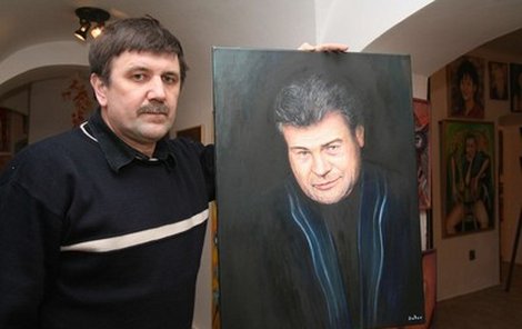 O portrét Karla Svobody od Vladimíra Zubova má zájem i Karel Gott.