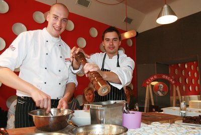 Ondřej Slanina (vlevo) a Filip Sajler v akci.