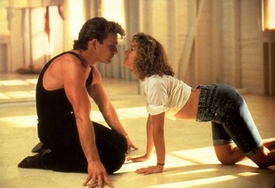 Patrick Swayze v jedné ze svých nejslavnějších rolí - ﬁlmu Hříšný tanec.