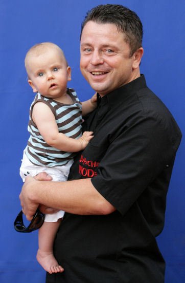 Petr Muk miloval svou malou dceru Noemi.
