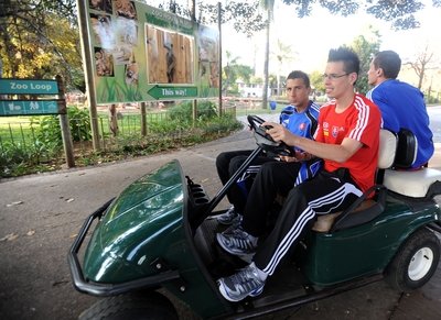 Petráš, Hamšík a Čech relaxovali před zápasem v zoo.