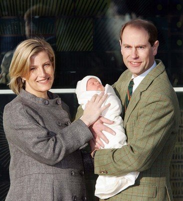 Princ Edward, hraběnka Sophie a jejich maličký syn James