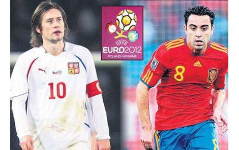 Rosický a Xavi. Esa Česka a Španělska. Kdo z nich má větší šanci uspět v kvaliﬁ kaci ME 2012?