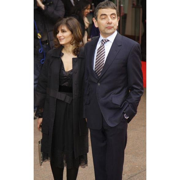 Rowan Atkinson s manželkou.