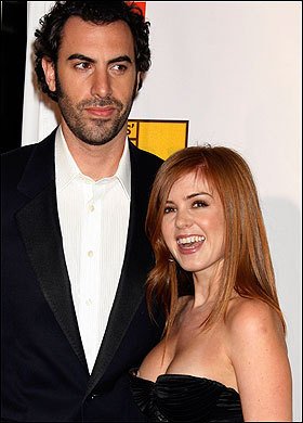 Sacha Baron Cohen s manželkou Islou.