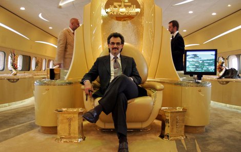 Saúdský princ Valíd bin Talál je ropný magnát.