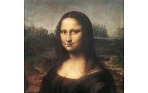 Slavný Leonardův obraz Mona Lisa.