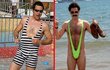 Tomáš Krejčíř (vlevo) a Borat.