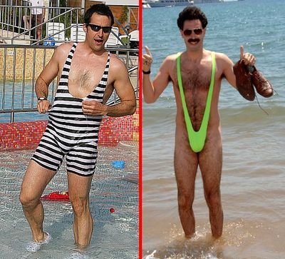 Tomáš Krejčíř (vlevo) a Borat.