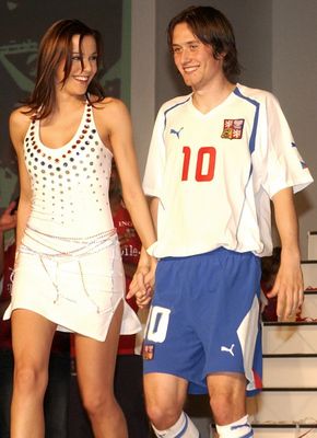 Tomáš Rosický a Radka Kocurová