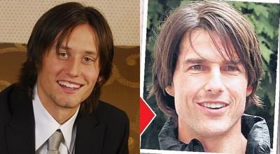 Tomáš Rosický si je s jmenovcem Tomem Cruise celkem podobný.