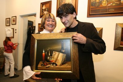Vlasta Kahovcová se ze zpěvačky stala populární malířkou.