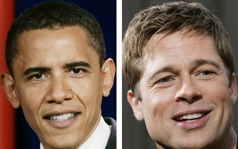 Vzdálení bratranci - Barack Obama (46) a Brad Pitt (44)