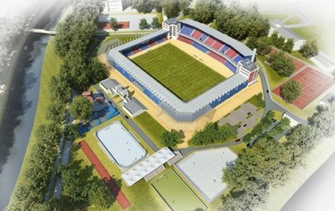 Zatím jen vizualizace rekonstruovaného stadionu ve Štruncových sadech. Že by blízká realita?