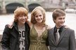 Daniel Radcliffe, Rupert Grint a Emma Watsonová