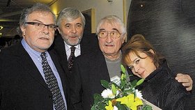 Čtyři ocenění: Jan Kačer, Josef Abrhám, Pavel Landovský a Libuše Šafránková
