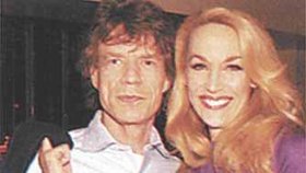 Jerry Hallová a Mick Jagger