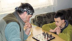 Šachy s Romanem, který má velký talent