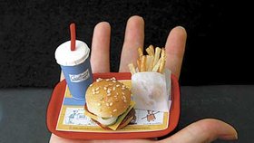 Kdo si nemůže odepřít hříšná jídla, měl by jíst minimální porce. V americkém Texasu předvedli miniaturizované menu.

