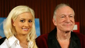 Hugh Hefner se svou nejoblíbenější společnicí Holly Madisonovou