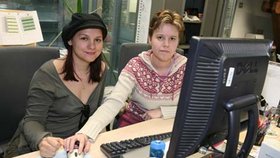 Magda Malá přišla do online redakce s kamarádkou Dášou.