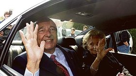 Jacques Chirak s manželkou Bernadette