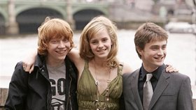 Daniel Radcliffe, Rupert Grint a Emma Watsonová