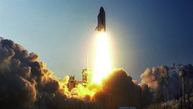 Raketoplán odstartoval z Kennedyho vesmírného střediska na Floridě podle plánu - v 00:36 SELČl