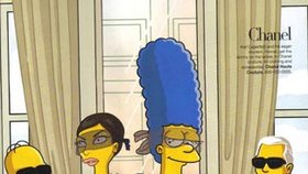 Marge Simpsonová v róbě od Chanelu