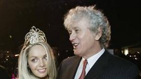 Miloš Zapletal s krásnou Táňou Kuchařovou, která se stala i Miss World 2006