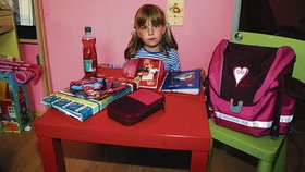 Vendulka měla nejlehčí
aktovku, kterou Blesk zvážil.
Měla ´jen´ 3,1 kilo.