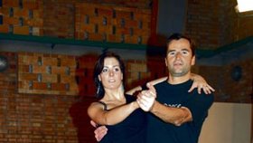 Robert Záruba se svou taneční partnerkou Vandou Dětinskou