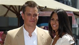 Matt Damon s manželkou Lucianou
