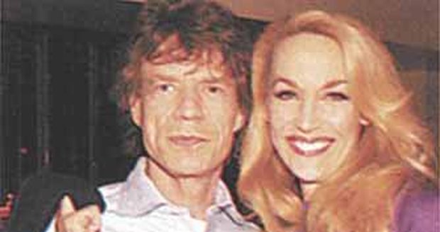 Jerry Hallová a Mick Jagger