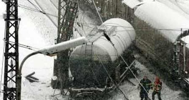 V Brodku u Přerova vykolejil nákladní vlak