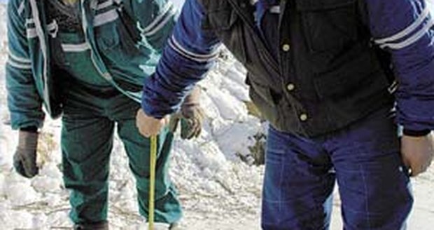 Tloušťka ledu na řece Jihlavě láme rekordy