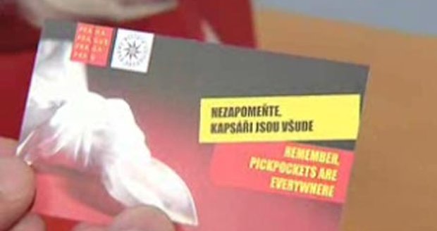 Nezapomeňte, kapsáři jsou všude