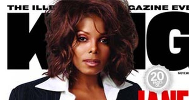 Janet Jacksonová na titulní straně magazínu King