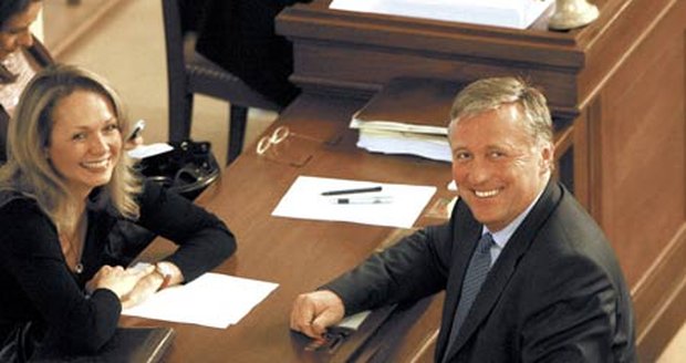 Úsměv předsedy vlády Topolánka