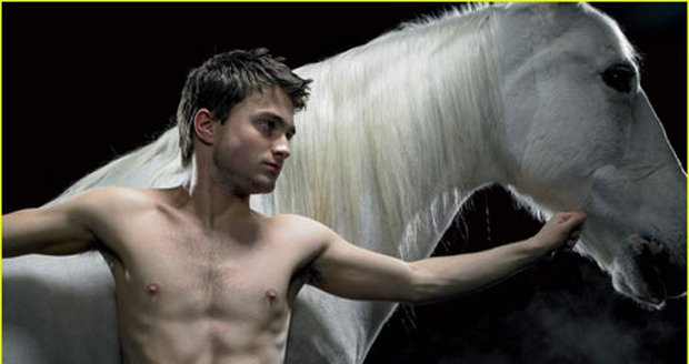 Daniel Radcliffe při zkoušce hry Equus