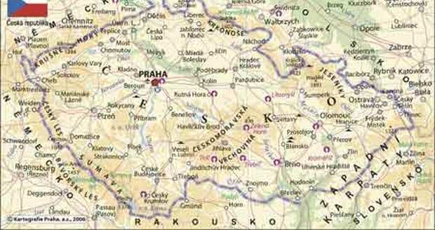 Mapa ČR