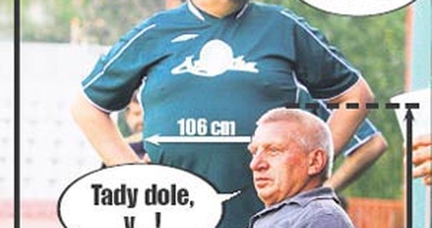 Přestože je Petr Novotný téměř o polovinu vyšší než Jiří Krytinář, v obvodu pasu mají oba shodně – 106 cm