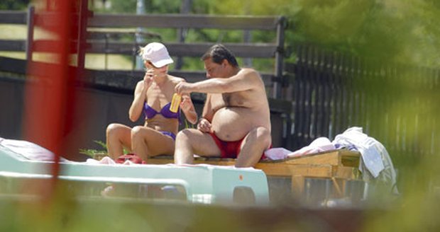 Petra Kováčová s Jiřím Paroubkem