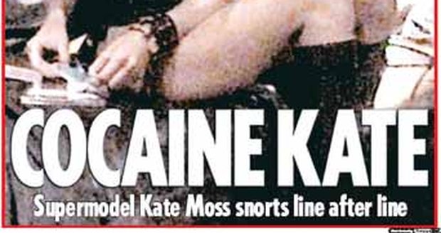 2005: Skandál Kate Moss z dob, kdy jela v kokainu