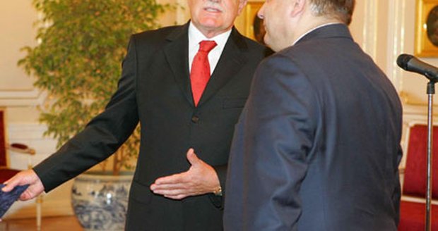 Václav Klaus a Jiří Paroubek