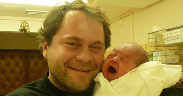 VyVolený Milan Vobořil s prvorozenou dcerou Emily
