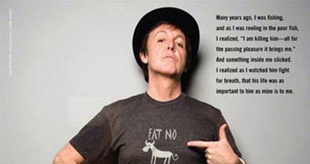 ´Jsem Paul McCartney a jsem vegetarián.´