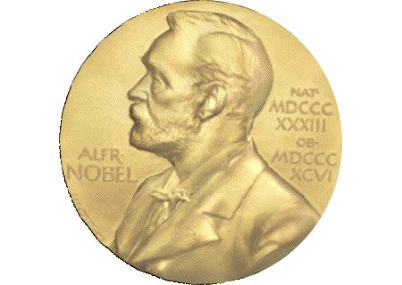 Nobelova cena - přední strana medaile