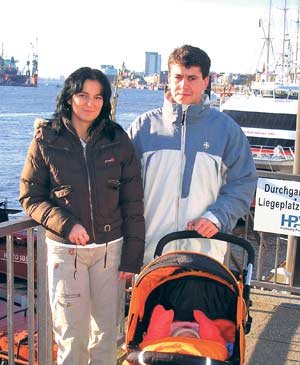 Jaroslava Trojanová, Libor Broža a Verunka Čermáková v Hamburku